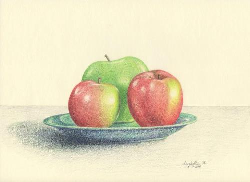 Apples on Plate